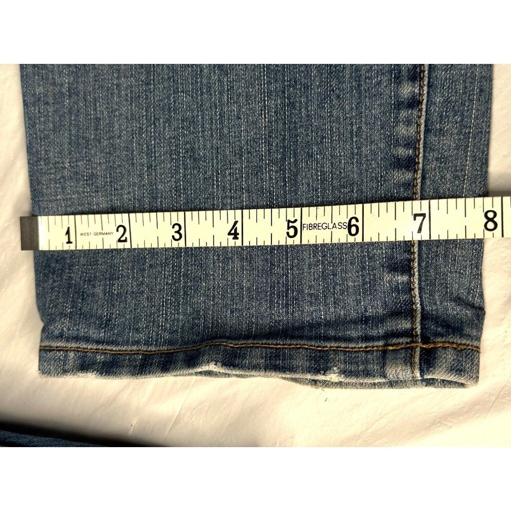 Loft Ann Taylor Mid Rise Modern Slim Jeans Blue Med Wash size 14 - Picture 12 of 15